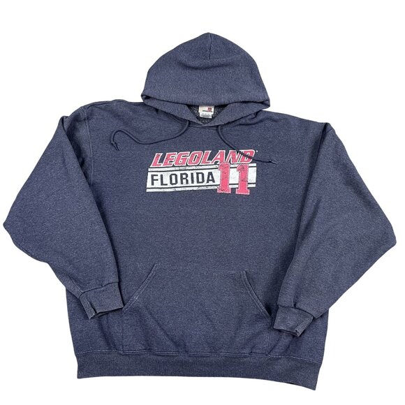 Legoland Hoodie Florida 11 Mens Blue Pullover Sz XXL - Picture 1 of 6